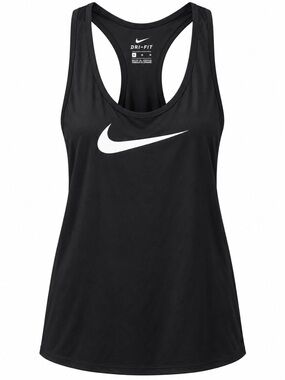 Nike Black Tank Top with White Swoosh